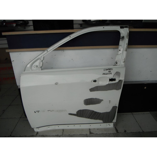 Porta Dianteira Esquerda Jeep Compass 19112104 Branco Esquerdo Dianteira