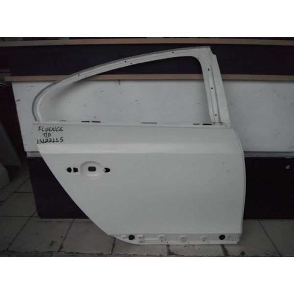 Porta Traseira Direita Renault Fluence 13122115 Traseira Direito Branco
