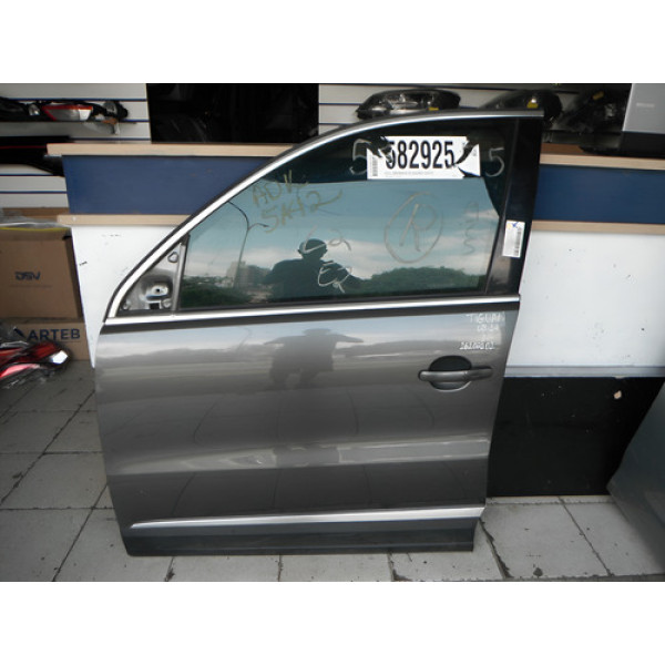 Porta Dianteira Esquerda Tiguan 2008 2009 À 2014 16102101 Esquerdo Dianteira Cinza-escuro