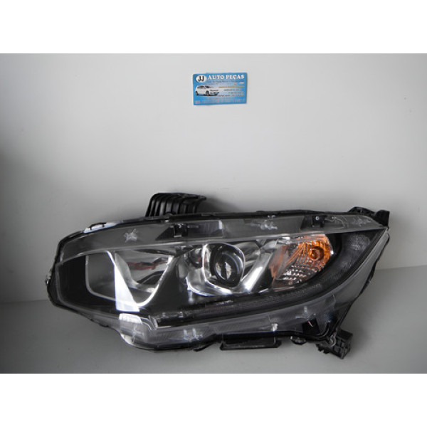 Farol Lado Esquerdo Honda Civic G10 2017 2018 2019 09032203 Esquerdo