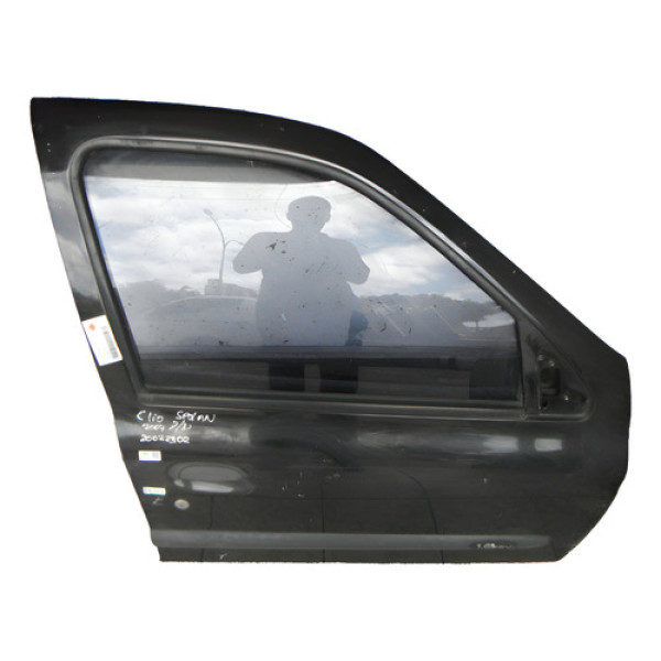 Porta Dianteira Direita Clio Sedan 2007 20022302 Cor:preto Preto Direito