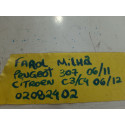 Farol  Milha Peugeot 307 06/22 Citroen C3 C4 06/12 02082402 Direito/esquerdo