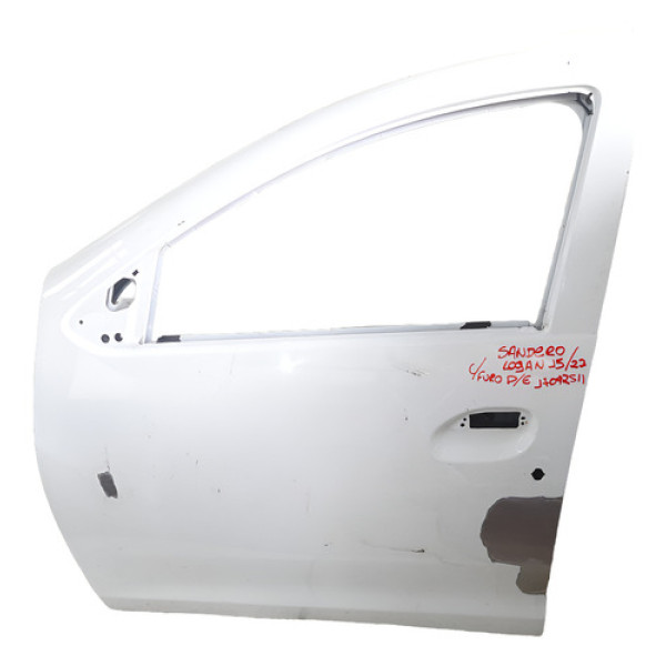 Porta Dianteira Esquerda C/furo Logan Sandero 15/22 17092511 Esquerdo