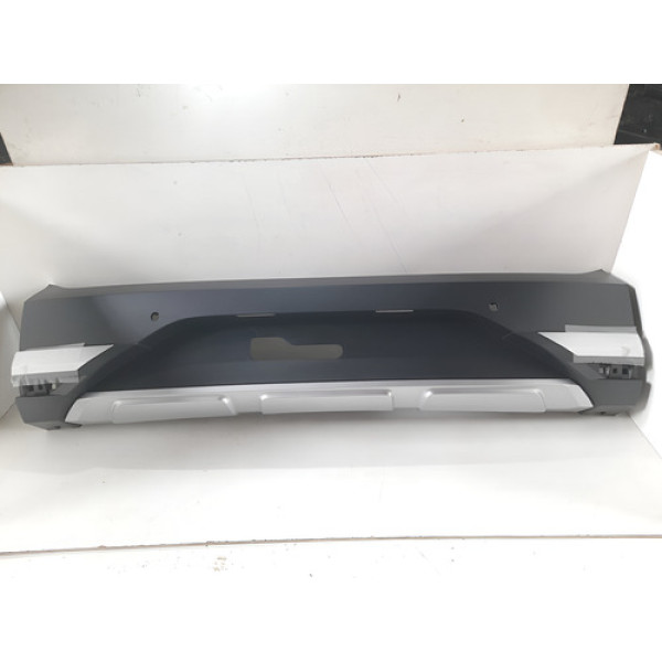 Para-choque Tras Saveiro Cross Central C/furo De Camera Preto