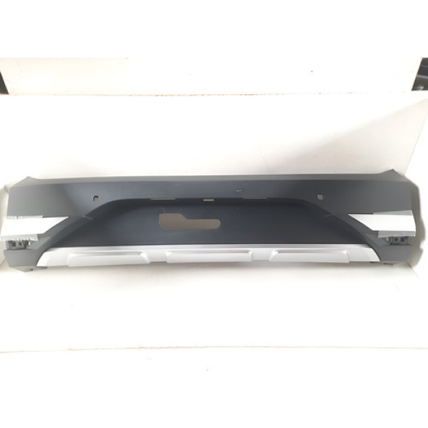 Para-choque Tras Saveiro Cross Central C/furo De Camera Preto