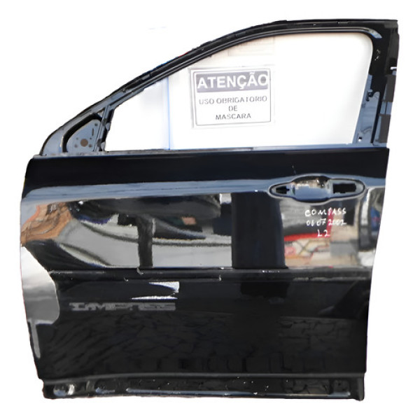 Porta Dianteira Esquerda Jeep Compass 06072002 - Dianteira - Esquerdo - Preto - Esquerdo