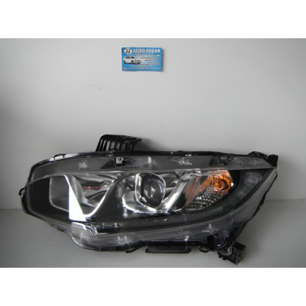 Farol Lado Esquerdo Honda Civic G10 2017 2018 2019 18052202 Esquerdo