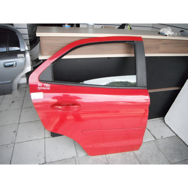 Porta Traseira Direita Ka 2012 Ate 2022  30042103 - Traseira - Direito - Vermelho