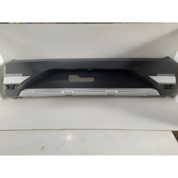 Para-choque Tras Saveiro Cross Central C/furo De Camera Preto