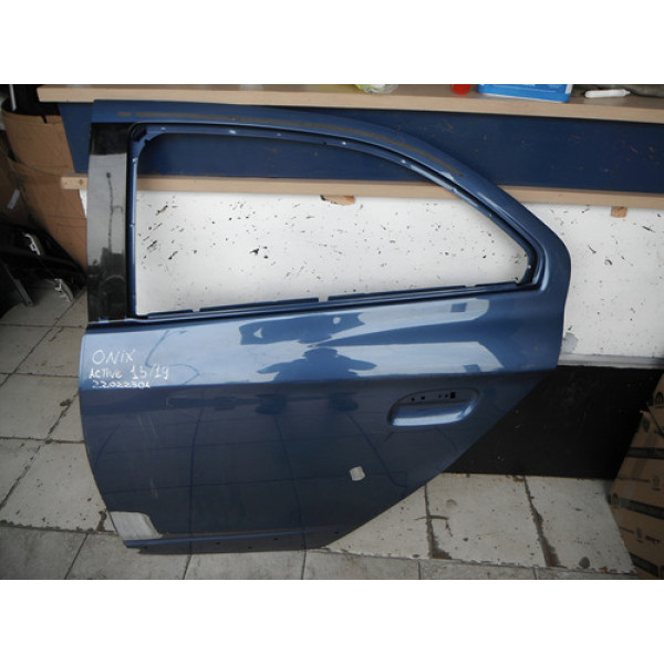 Porta Traseira Esquerda Onix Atrative 2015 À 2019 22022301 Azul