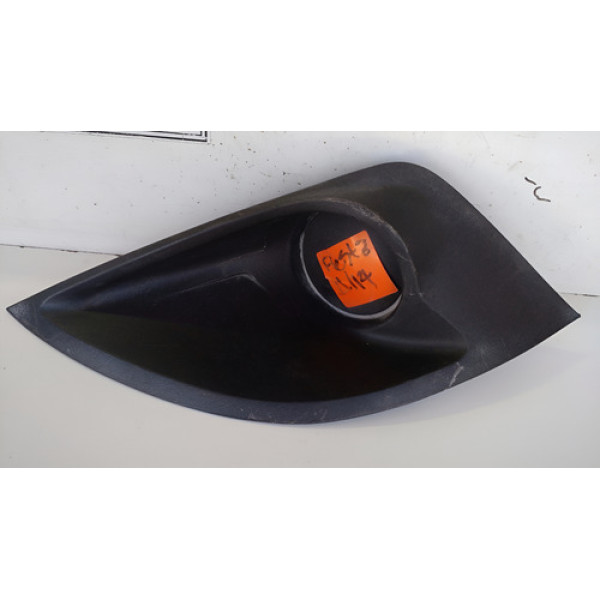 Moldura Esquerda Farol Milha Ford Fiesta 2011 Até 2014 - Preto - Esquerdo