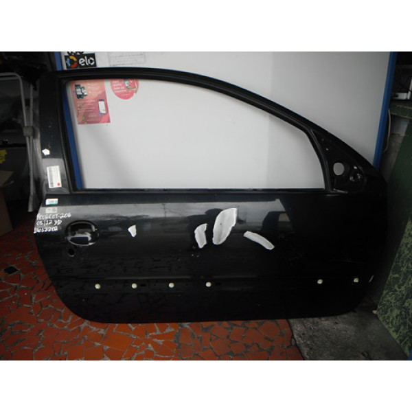 Porta Lado Direito Peugeot 206 2003 À 2012 14012202 Preto