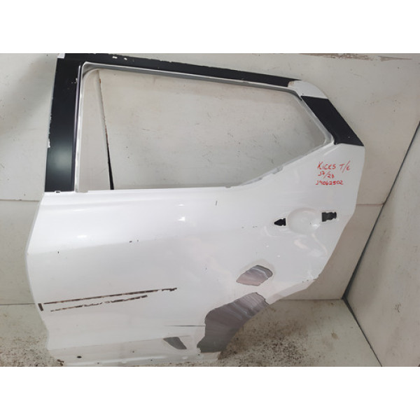 Porta Traseira Esquerda Kicks 2017 2018 2019 A 2023 14062502 Branco Esquerdo
