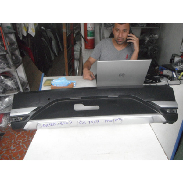 Para-choque Traseiro Saveiro Vw G7 2017 2018 19101804