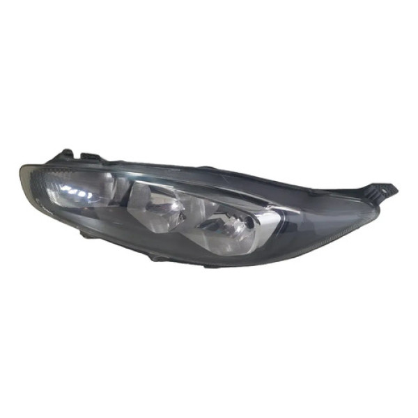Farol Esquerdo Mascára Negra Ford New Fiesta 06072602